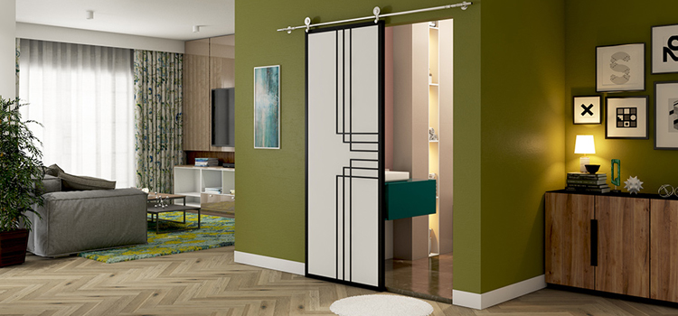 sliding bathroom door installation in Avocado Heights